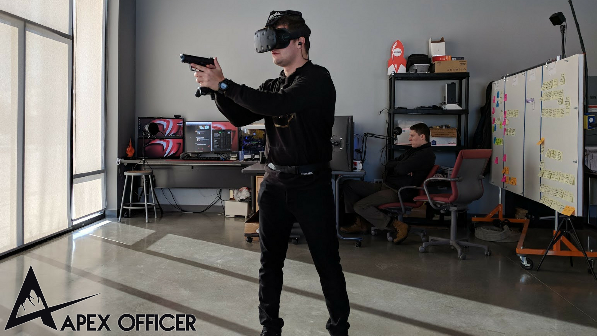 Demoing APEX Officer’s Wireless Virtual Reality Training Platform Featuring TPCast.